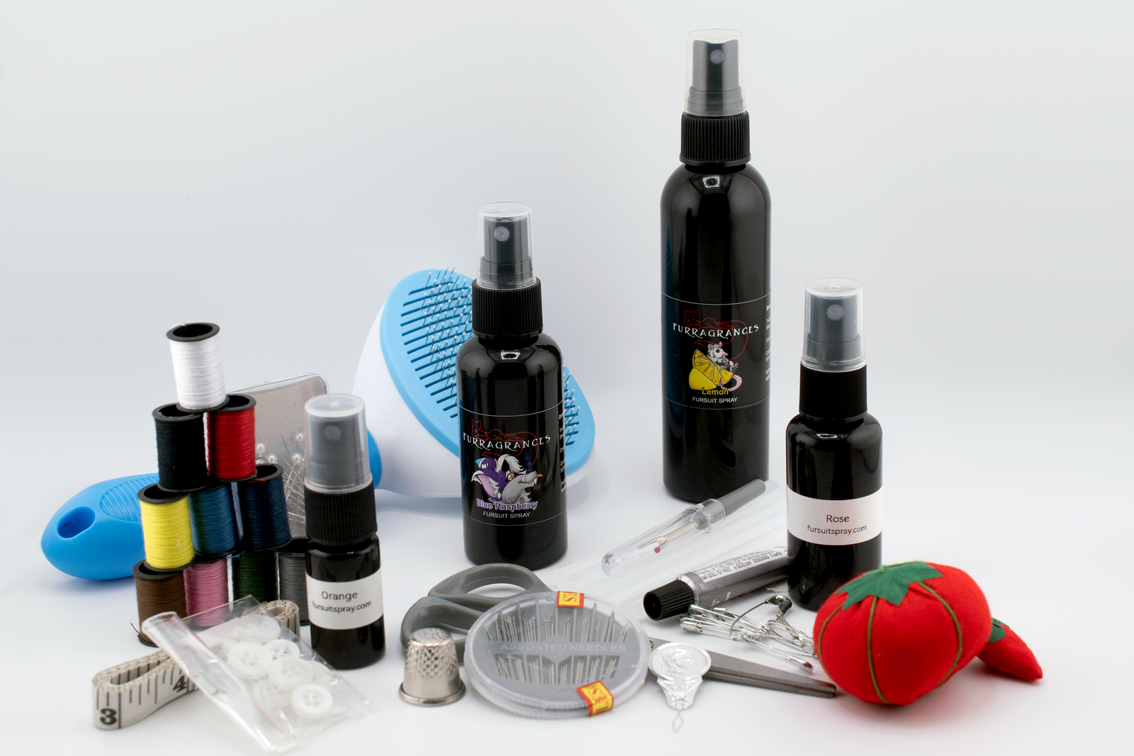 Fursuit Care Repair Kit 2018/2019 - 2oz Spray, Sewing Kit, Glue Gun and more